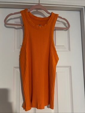 FP Movement by Free People Ribbed Orange Tank Top